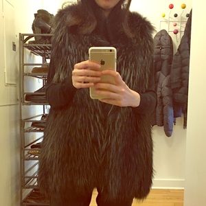Super Chic and Glam Nonno Fur Vest